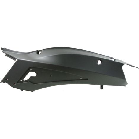 Carcasa trasera izquierda para scooter Falcon, color negro mate.