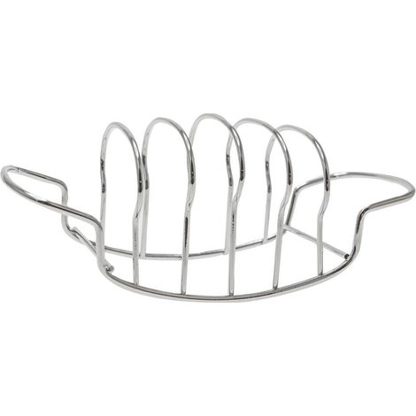 Porte-Toast de Table Présentoir en Acier Inoxydable et PVC Argenté 21 x 8,8 x 8,7 cm - PANGIVO (1/2)