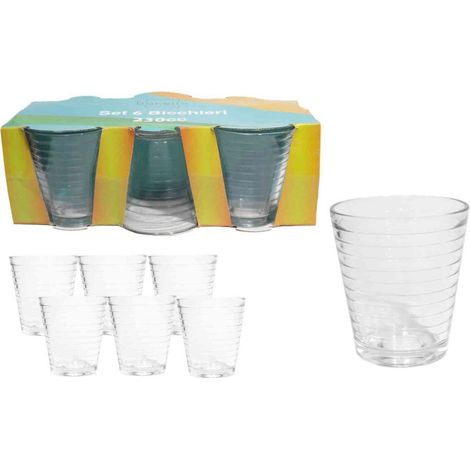 Set 6 Bicchieri da Tavola in Vetro Valencia Acqua 230 cc (1/2)
