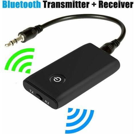 Transmetteur et Récepteur Bluetooth 5.0 Sans Fil 3,5 mm avec Codecs aptX et USB pour Casques, Enceintes et Appareils Audio (1/5)