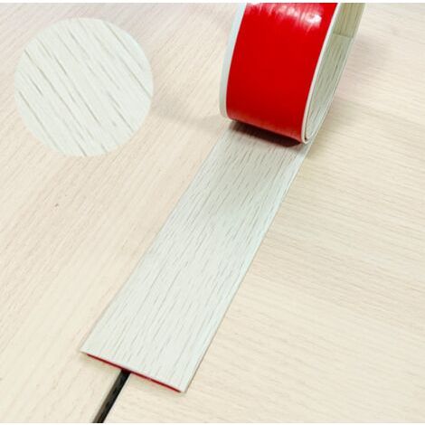 QORVA-Bande de seuil autocollante en PVC 2m, idéale pour les joints de carrelage et de parquet, 5cm, beige. (1/4)
