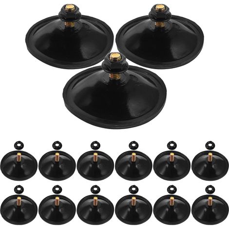 15 crochets à vis - noir - M6 - pour suspension et rangement (1/5)