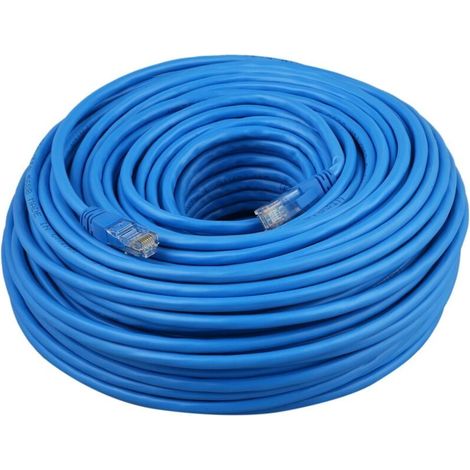 Flat Cat6 Ethernet Rj45 Plat De Câble Raccordement Réseau 100M / 1000Mbps En Gros 5M À 50Ml Longueur: 50M (1/4)