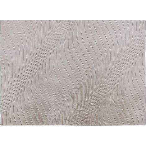 Lovely - tapis rectangulaire motif courbe - taupe - taupe (1/5)