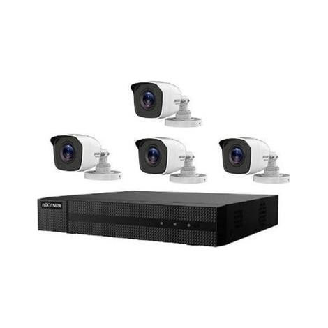 Hikvision Hiwatch HWK-T4144BH-MM Kit Videosorveglianza Telecamere Bullet 4 Canali 4 Mpx 1 Tb Cloud