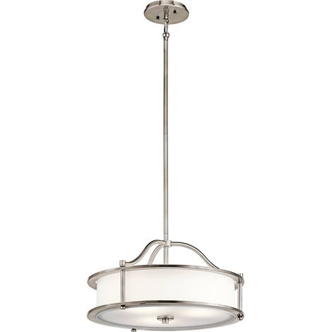 Lampadario Contemporaneo Emory Acciaio Peltro Classico 3 Luci E27 (1/5)
