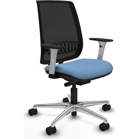 Silla de oficina piqueras y crespo Alares blanco respaldo fijo (1/2)