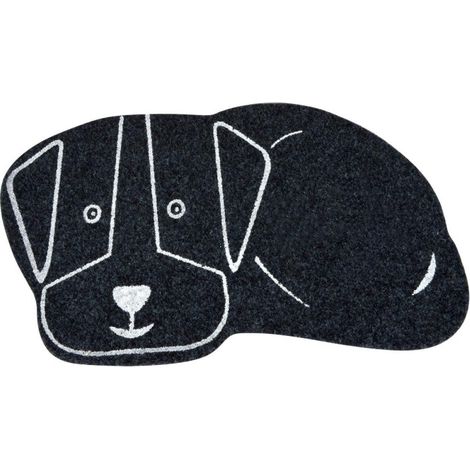 Tapis de Repas pour Chien "Feutrine" 60cm Noir