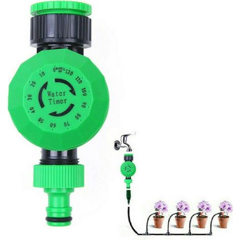 Minuterie d'eau mécanique Shiwaki pour Le Robinet, minuterie d'arrosage Automatique du système d'irrigation de Jardin pour Un contrôle d'arrosage Automatique Facile en Deux Heures (1/5)