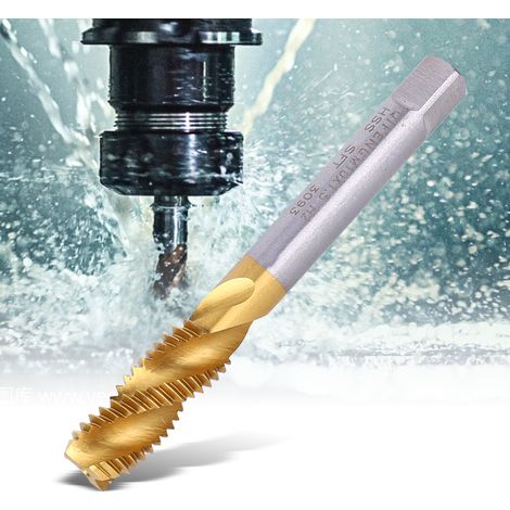 Taraud hélicoïdal M10x1,5mm en acier rapide, coupe-filet, outil de visserie, foret à fileter, accessoire de perçage, haute précision (1/5)