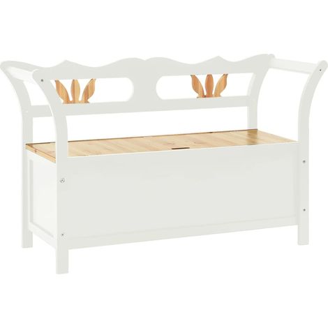 Banco banco 107 x 45 x 75,5 cm madera maciza de abeto blanco 020010942
