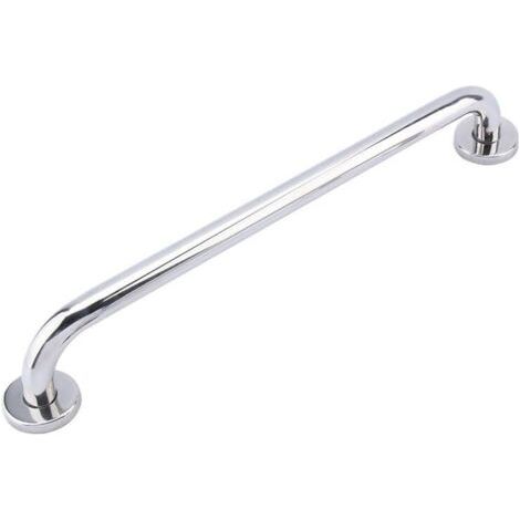 Barre porte-serviettes en acier inoxydable 304, 50 cm, fixation murale, antidérapante, pour salle de bain, douche, baignoire (argent)
