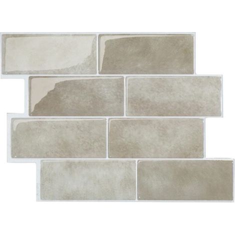 10 plaques murales 3D autocollantes, 29,3×21,2 cm, pare-éclaboussures, cuisine, salle de bain, crédence (1/4)
