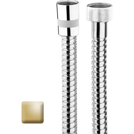 Flexible laiton 125cm double agrafage 1/2” x 1/2” FF Or - Bossini A03045B021 (1/2)