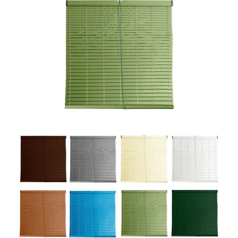 Persiana de PVC Alicantina con Polea Metálica Persiana Enrollable Estor Enrollable para Ventanas, Puertas, Salón y Cocina (1/5)