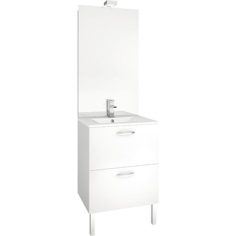 Aquarine – Miroir simple de salle de bain 103x60cm – Rectangulaire sans contour – Pour installation au-dessus d'un meuble – Grand champ de vision (1/4)