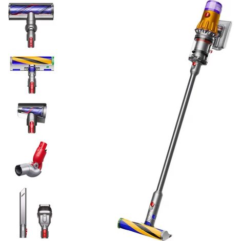 Dyson V12 Detect Slim Absolute Staubsauger Gelb Nickel (1/5)
