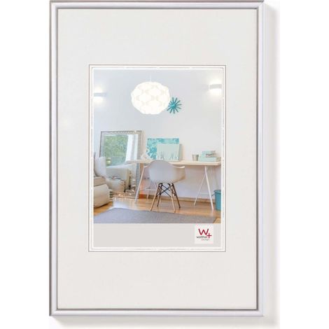 Cadre Photo Argent 24 x 30 cm Lifestyle Cadre en Plastique KV430S (1/3)