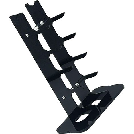 Support Couteaux Acrylique Noir Multi-niveaux Présentoir Vertical Moderne pour Collection de Couteaux Rangement Gain de Place pour Cuisine et Comptoir (1/5)