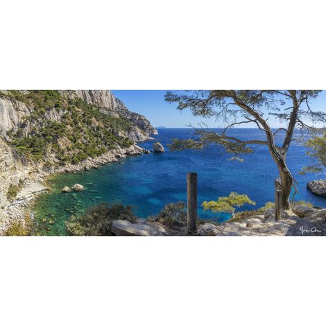 Tableau toile calanques 45x135 cm (1/5)