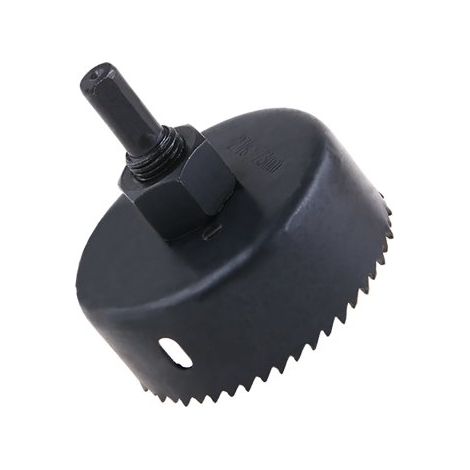 Scie cloche - Scie trépans Diam.73mm - Bois/plâtre/plastique - Forêt centreur Diam.8mm