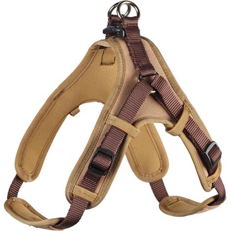 Geschirr Neopren Vario Quick M 55-70 cm, 15mm braun/caramel