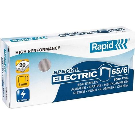 Rapid Boîte de 5000 Agrafes 65/6 mm Galva - 24869000