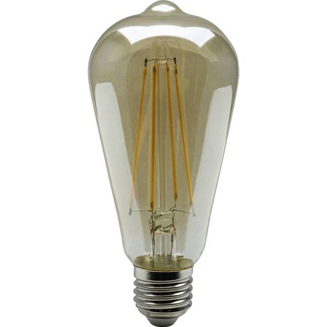 Heitronic 15002 LED (monocolore) E27 Forma cilindrica 4 W = 35 W Bianco caldo (Ø x L) 64 mm x 144 mm non dimmerabile 1