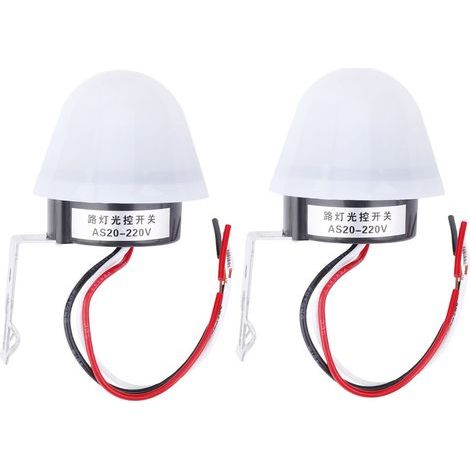 Automatischer Lichtsensor (2-teilig) für Straßenbeleuchtung, 220-V-Dämmerungsschalter (1/5)