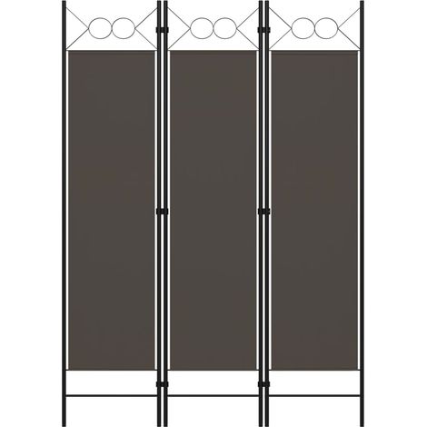 Cloison de séparation 3 panneaux Anthracite 120x180 2 (1/5)