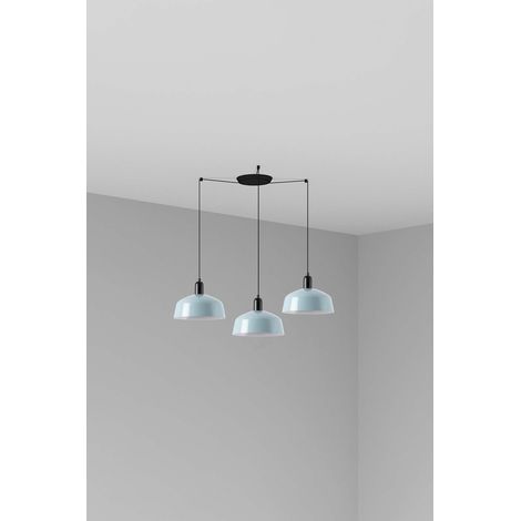 TATAWIN M metal 3L Colgante azul grisáceo