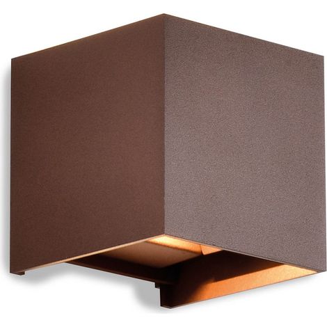 APPLIQUE MURALE LED EXTÉRIEURE en alminio en MANTRA DAVOS marron (1/5)