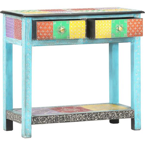 Maison Exclusive - Tavolo Consolle Dipinto a Mano 80x35x75 cm in Legno di Mango
