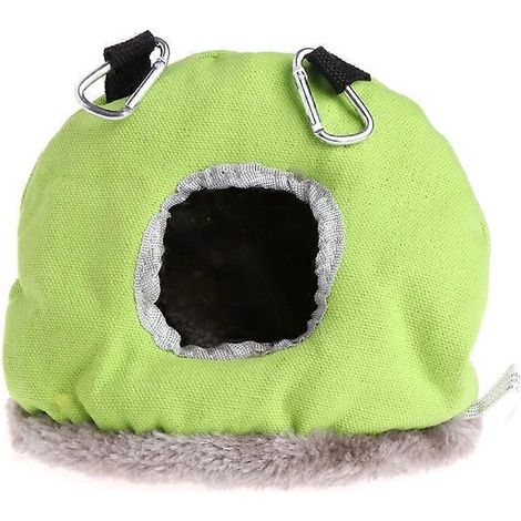 Nid suspendu pour oiseaux, hamac douillet en peluche, cachette confortable pour perruches et conures, taille S.