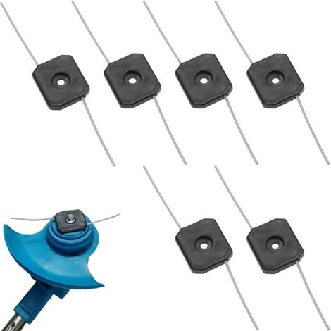 Wirerope Lot de 6 têtes débroussailleuse en plastique ABS 150 mm – Accessoires pour électrique couper les jardins, pelouses et cultures - (1/5)