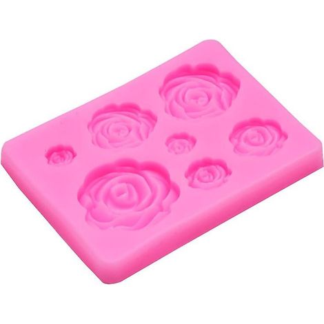 Silikon-Kuchenform in Blumenform zum Backen, für Fondantdekorationen, Pralinen, Bonbons und Eiswürfel (1/5)
