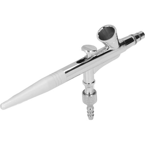 Kit aérographe G1/8 avec pipette et clé pour la décoration intérieure et le modélisme. Calibre : 0,3 mm / 0,012 pouce. (1/5)