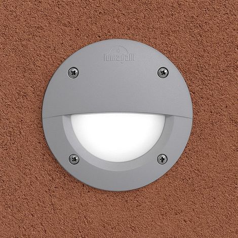 Baliza Empotrable LED FUMAGALLI "LETI 100 ROUND-EL" - GX53 - 3W - Gris