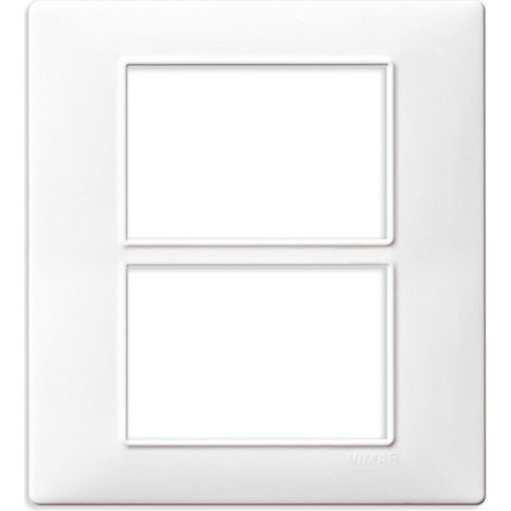Placa cubierta 6M (3+3) Blanco VIMAR 14659.01