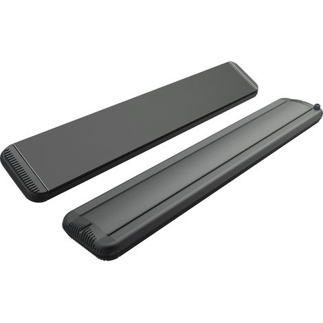 Stufa Elettrica ad Infrarossi 110x20,1x5,8 cm da Soffitto 1500W in Alluminio Moel Hot-Top Nera (1/5)