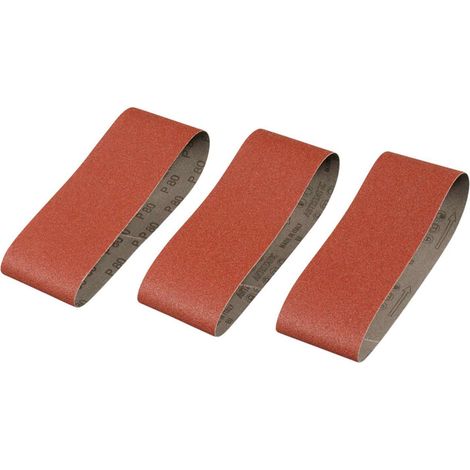 STANLEY - 3 NASTRI ABRASIVI GRANA 80 75X510MM (1/2)