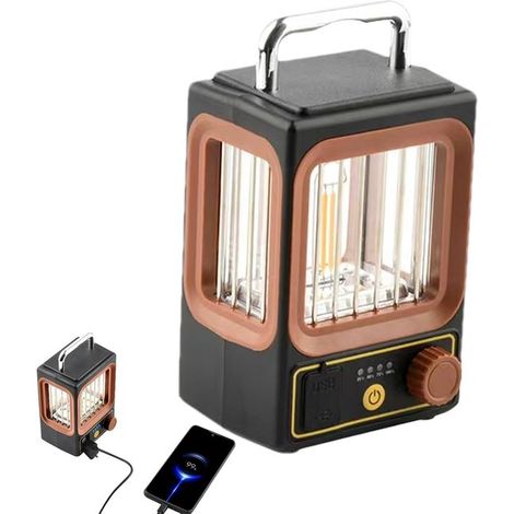 Linterna de camping KZQ 2 a pilas con sensor infrarrojo，Lámpara decorativa roja para exteriores，Lámpara portátil apta para exteriores (1/5)