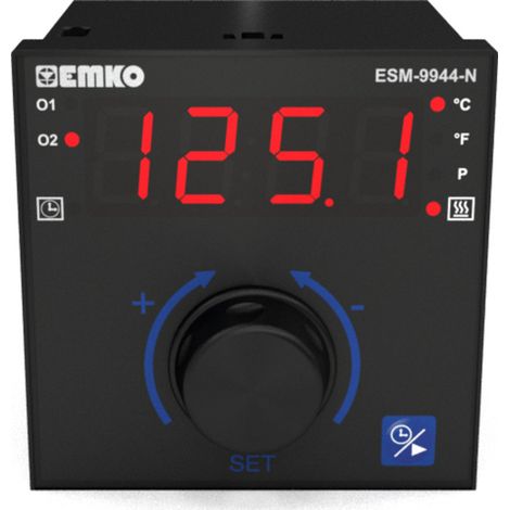 Emko ESM-9944-N 2-Punkt, P, PI, PD, PID Temperaturregler Pt100, J, K, R, S -200 bis 1700 °C Relais 7 (1/5)
