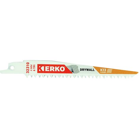 LAME SABRE ERKO 150x19x1,3 6T PLATRE/DRYWALL K13 ETUI 5
