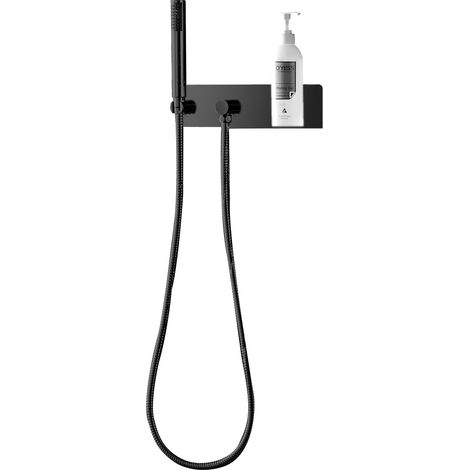 Wandanschlussbogen Bernstein CZT050-1 Schwarz mit Brausehalterung inkl. Brauseschlauch & Handbrause