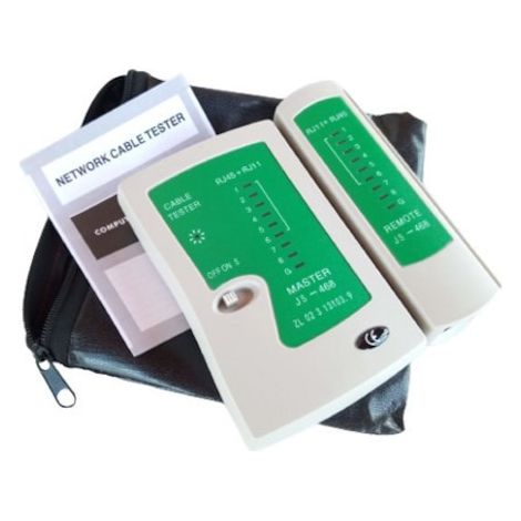 UTP-Tester für Internet-Netzwerkkabel, RJ45, RJ11, Tasche (1/3)