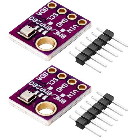 Lot de 2 Capteur Module BME280 Température Humidité Pression I2C SPI Pour Arduino Raspberry Pi