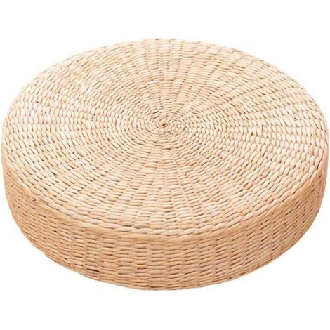 Coussin de chaise en paille 40x40x6 cm – Conception ergonomique pour confort – Housse lavable et respirante – Utilisation intérieure et extérieure (1/5)