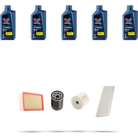 Kit tagliando 4 FILTRI e 5L OLIO compatibile con Peugeot 807 2.2 HDI FAP 100kw dal 2002 al 2006 (1/5)