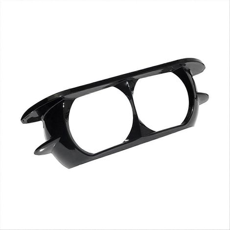 Motorradscheinwerferprojektor, Doppeloptikrahmen, Kunststoffschutzabdeckung, Frontverkleidung, Paar Motorradscheinwerferabdeckungen, Stoßstangenscheibe, Retro-Scheinwerferblende. (1/5)